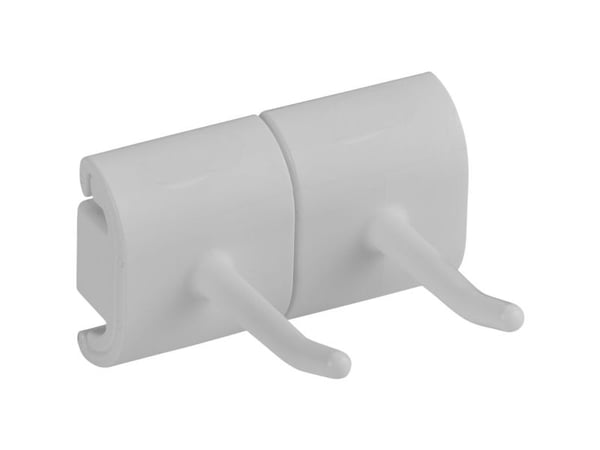 Vægophæng til redskaber, Vikan, 8,3x7,8x4,8cm, hvid, PP/TPE - (10 stk.)