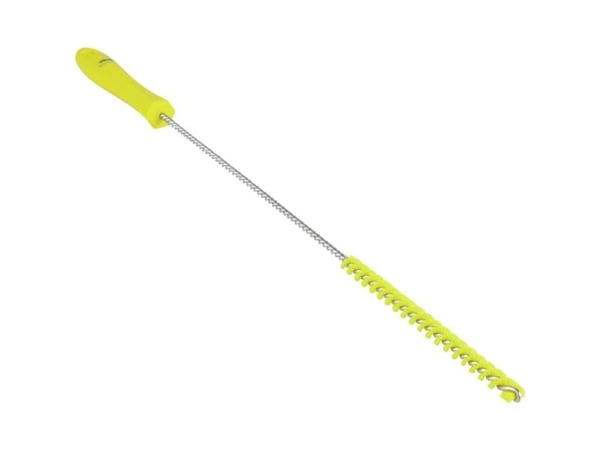Putkenpuhdistusaine, Vikan, 50cm, Ø1cm, keltainen, polyesteri/PP/ruostumaton teräs