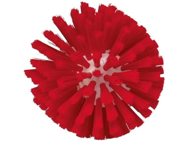 Rörborsthoved, Vikan, 16 cm, Ø17,5 cm, röd, polyester/PP/rostfritt stål