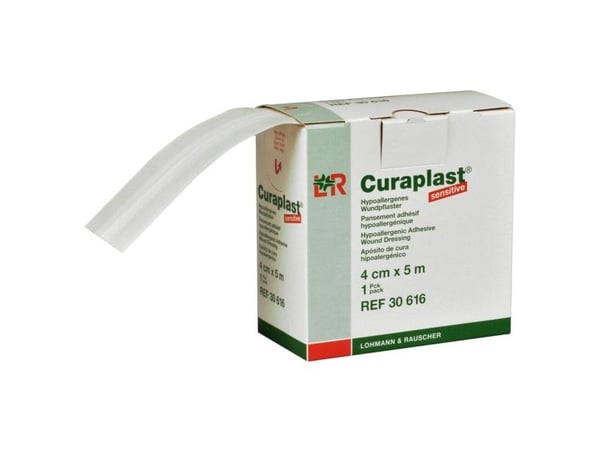 Sårplaster, Curaplast, 5m x 4cm, beige