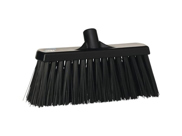 Fejekost, Vikan, sort, polyester/PP/rustfrit stål, 33 cm - (8 stk.)