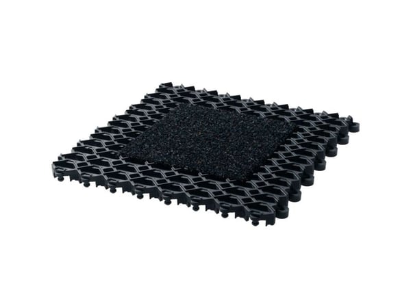 Skrabemåtte, Vileda, V-Mat R-Duo, 25x25x2cm, antracit, 45% genanvendt materiale