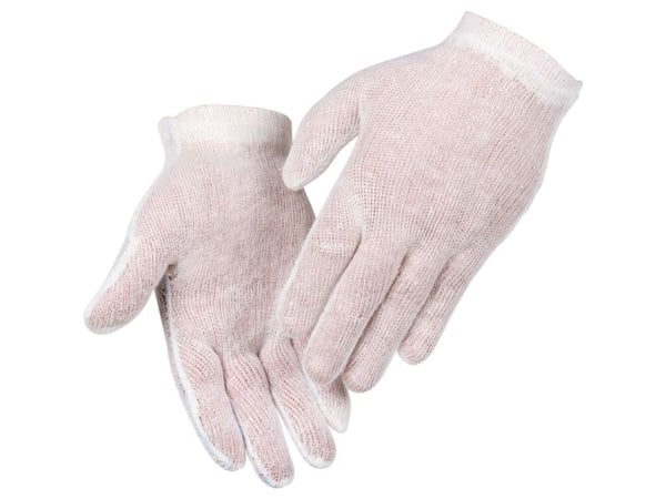 Tekstil handske, ABENA, 7, nature, bomuld/polyester - (50 stk.)