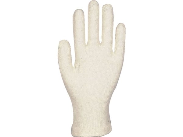 Tekstilhandske, ABENA, 8, nature, bomuld/polyester, fint strikket