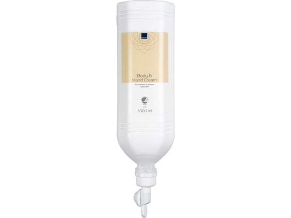 Hud- og Håndcreme, ABENA, 1000 ml, uden farve og parfume - (12 stk.)