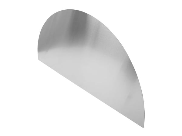 HOME It® buet stænkplade 90 x 45 cm børstet rustfri stål