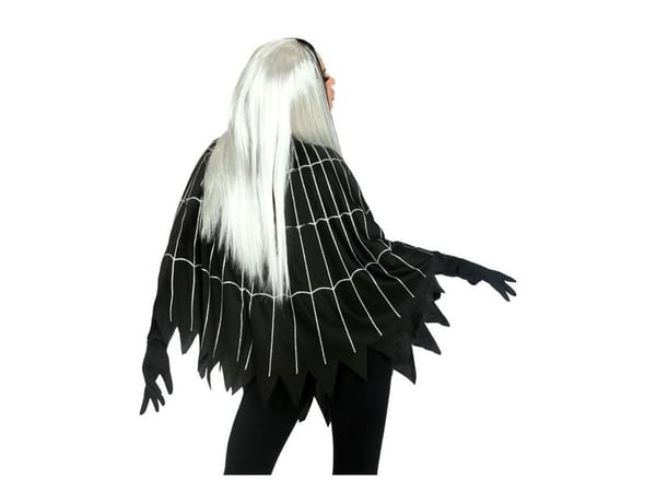 Poncho med spindelväv