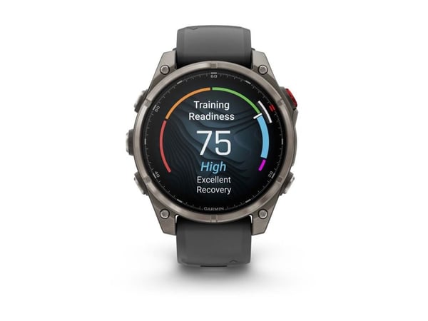Garmin Fenix 8 Pro - 47 mm - titan - Ja sportsur med stropp - silikon - graphite/black - håndleddstørrelse: 125-208 mm - display 1.4" - 32 GB - Blu...