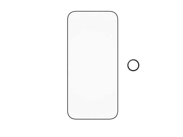PanzerGlass - 2-in-1 Essentials Bundle - skjerm- / linsebeskytterkit for mobiltelefon - glass - rammefarge svart - for Apple iPhone Air