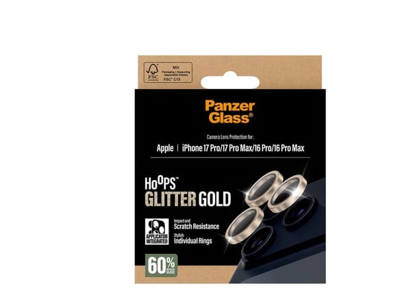PANZERGLASS VANTEETGLITTER GOLD LENSPR IPHONE 17 PRO/17 PRO MAX/