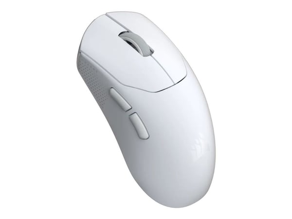 CORSAIR SABRE V2 PRO ULTRALIGHT - Mus - optisk - 5 knapper - kablet, trådløs - 2.4 GHz - USB trådløs mottaker - hvit