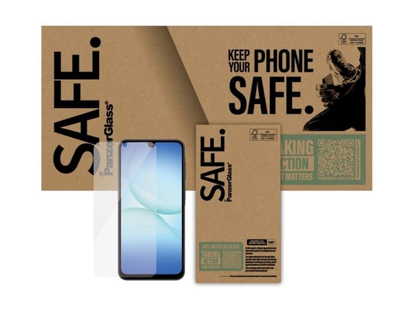 SAFE. by PanzerGlass - Skjermbeskyttelse for mobiltelefon - ultrabred passform - glass - for Samsung Galaxy A26