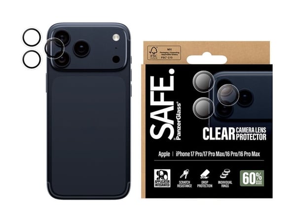 SAFE. by PanzerGlass - For mobiltelefon - for Apple iPhone 17 Pro, 17 Pro Max