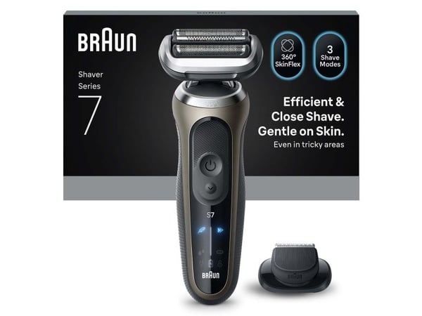Braun Series 7 72-C1200s, Svart, Bronse, Rustfritt stål, Knapper, Normal, LED, AC / batteri, Innebygd batteri