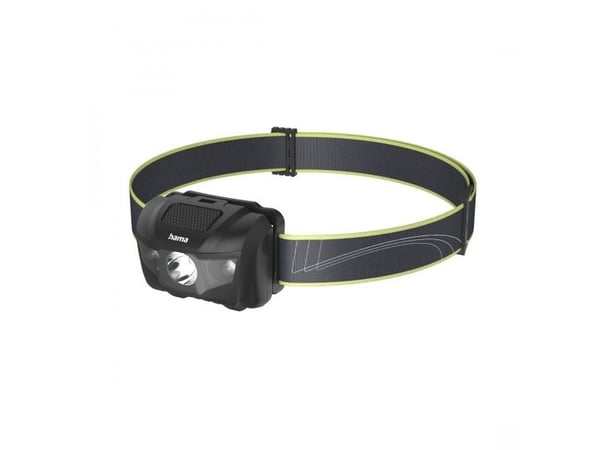 Hama HL200, Hodebåndslommelykt, Svart, Blå, Gult, Plast, LED, 3 lamper, 200 lm