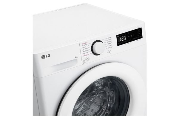 LG F4WR509SWW - Vaskemaskin - bredde: 60 cm - dybde: 62 cm - høyde: 85 cm - frontileggelse - 9 kg - 1400 rpm - hvit