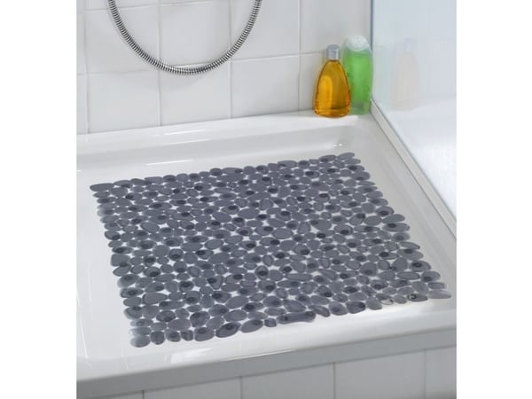 WENKO 22500100, Sklisikker dusjmatte, Voksne, Antrasitt, PVC, 540 mm, 540 mm