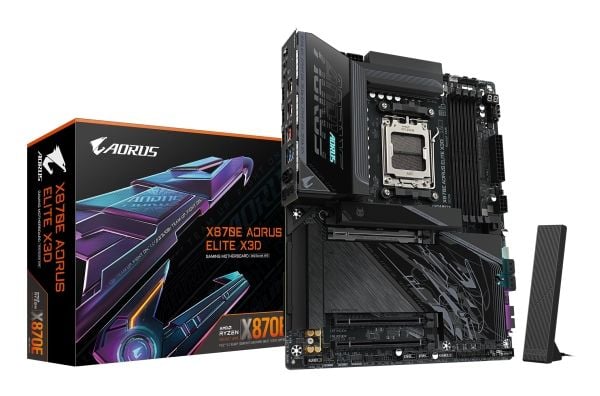 AORUS - Moderkort - Socket AM5 - USB 3.2 Gen 1 - inbyggda grafiken (CPU krävs) - HD-ljud (8 kanaler)