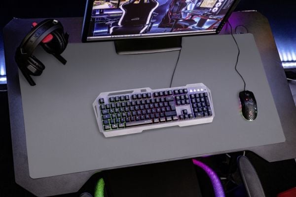 SPEEDLINK SL-620101-XXL-GY, Grå, Monokromatisk, Antiskliunderlag, Musematte til gaming