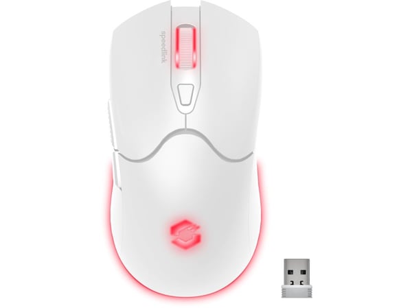 SPEEDLINK SL-680102-WT, Høyre hendt, Optisk, RF Wireless + USB Type-A, 4800 DPI, Hvit