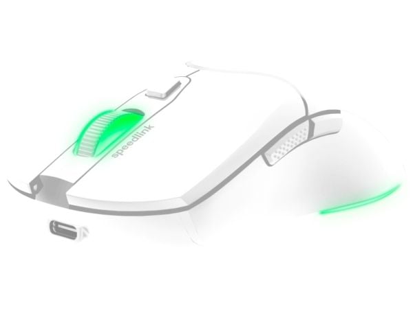 SPEEDLINK SL-680102-WT, Høyre hendt, Optisk, RF Wireless + USB Type-A, 4800 DPI, Hvit