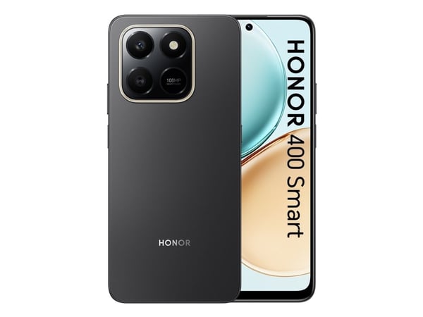 Honor 400 SMART, 17,2 cm (6.77"), 6 GB, 128 GB, 108 MP, MagicOS 9.0, musta