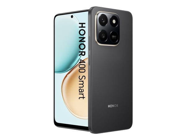 Honor 400 SMART, 17,2 cm (6.77"), 6 GB, 128 GB, 108 MP, MagicOS 9.0, musta