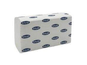 Håndklædeark Bulkysoft Luxury Z-fold 3-lag L21.5 x B24 x D8 cm Nyfiber Hvid,15 pk x 140 stk/krt