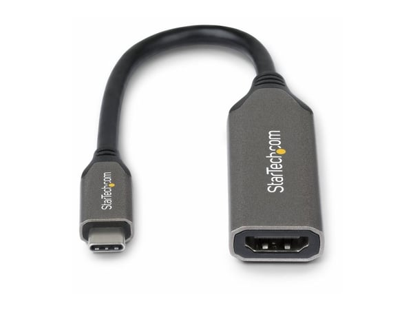 Startech - Adapterkabel - USB-C hann til HDMI hann - 20 cm - 8K 60Hz støtte, 4K 144Hz støtte