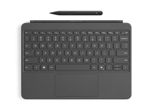 Microsoft Surface Pro Keyboard - 12-inch - tastatur - full size - med styreplate, akselerometer - bakbelysning - magnetisk dokkingstasjon - skiferg...