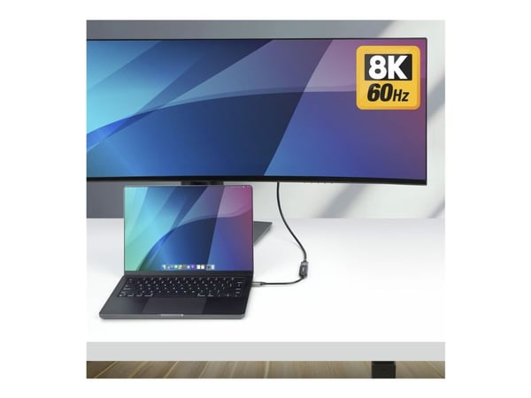 Startech - Adapterkabel - USB-C hann til HDMI hann - 20 cm - 8K 60Hz støtte, 4K 144Hz støtte