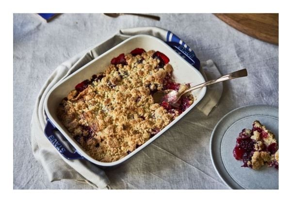 Staub 40511-149-0, Stekeform, Rektangulær, Keramisk, Blå, -20 - 300 °C, 4,4 l