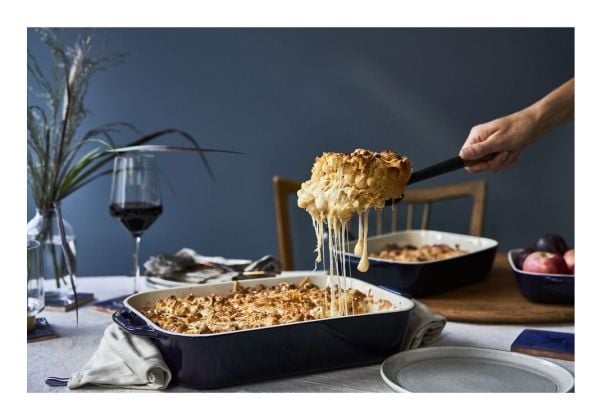 Staub 40511-149-0, Stekeform, Rektangulær, Keramisk, Blå, -20 - 300 °C, 4,4 l