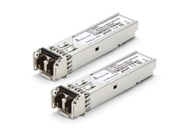 Splitter Extralink SFP 1.25G 2 pakke | SFP-modul | 1,25 Gbps, LC/UPC, 850nm, 550m, Multi-Mode, DOM for HP/Aruba