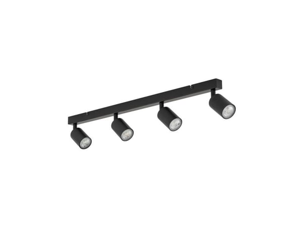 TK Lighting spotlampa TOP GU10 4x10W BK