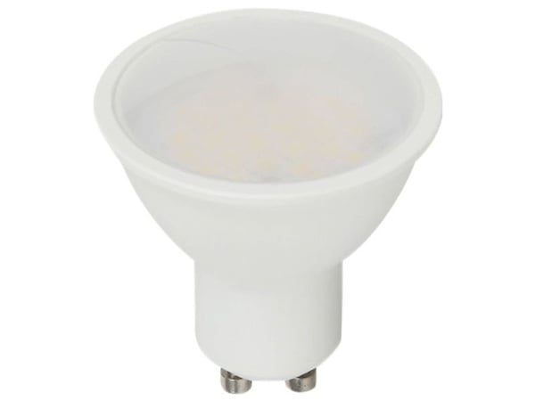 V-TAC SMD LED-lampe EEK F (A - G) GU10 10 W = 70 W varm hvit (Ø x H) 50 mm x 80 mm - kan ikke dimmes - 1 stk