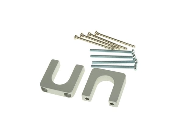 Schroff kantokahva harmaa (L x S x K) 40 x 40 x 10 mm Multipac 20860-256 1 kpl (20860-256)