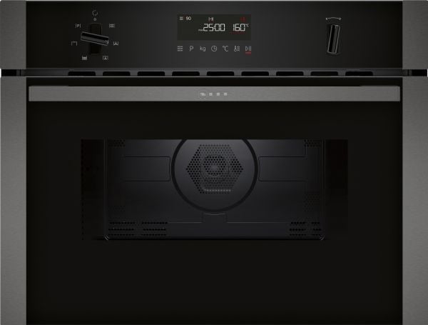 Neff HLAGD53G0, Kiinteä, Yhdistelmämikroaaltouuni, 25 L, 900 W, Rotaatio, Kosketus, Grafiitti