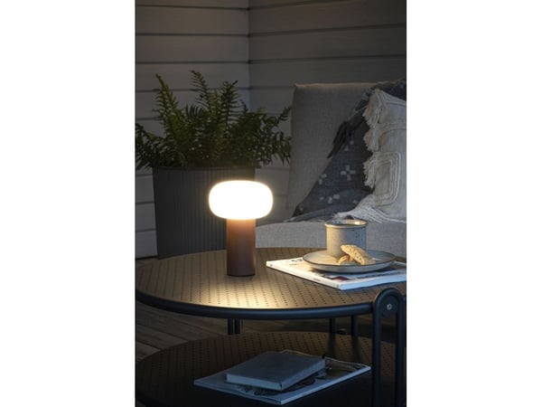 Konstsmide 7826-972, Bordlys, Rustfarget, Aluminium, IP54, Fasade, Hage, Gangsti, Inngang, Garage, Gressplen, Terrasse, III