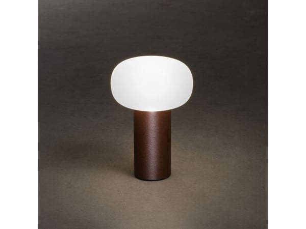 Konstsmide 7826-972, Bordlys, Rustfarget, Aluminium, IP54, Fasade, Hage, Gangsti, Inngang, Garage, Gressplen, Terrasse, III