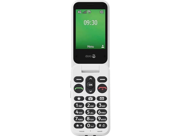 Doro Leva E30, musta/valkoinen matkapuhelin (380596)