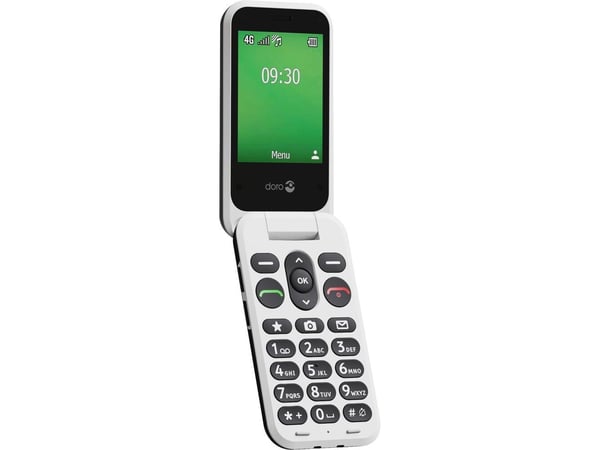 Doro Leva E30, musta/valkoinen matkapuhelin (380596)