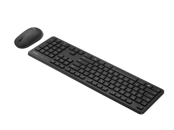 ASUS CW100 - Tastatur- og mussett - 100% - trådløs - 2.4 GHz - QWERTY - Russisk - svart