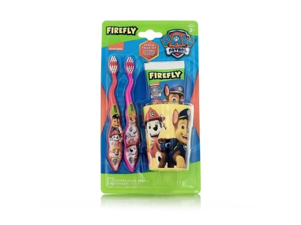 Nickelodeon Firefly Paw Patrol tannpleiesett soft 3+ (rød og rosa)