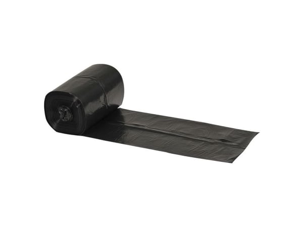 Sæk, ABENA Poly-Line, 35 l, sort, LLDPE/genanvendt, 50x70cm