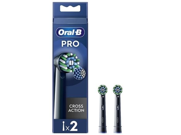 Oral-B utskiftbare børstehoder EB50BRX-4 Cross Action – for voksne – 4 stk – svart