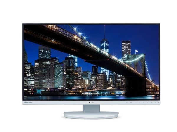 Sharp MultiSync EA272U - LED-skjerm - 27" - 3840 x 2160 4K @ 60 Hz - IPS - 400 cd/m² - 1000:1 - 5 ms - HDMI, DisplayPort, USB-C - høyttalere - hvit...