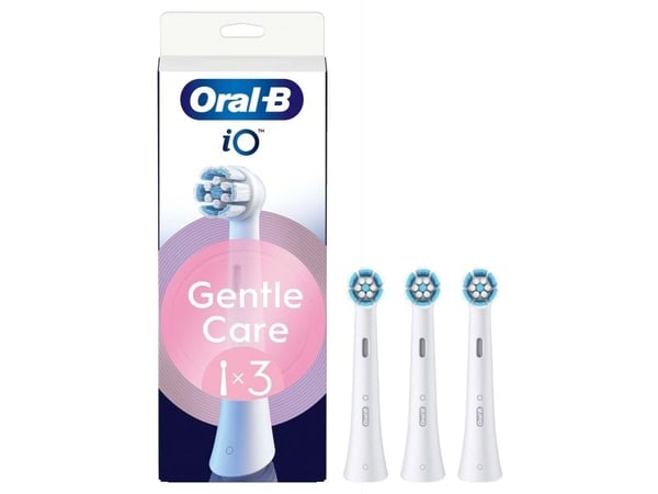 Borsthuvud iO Gentle Care White 3st
