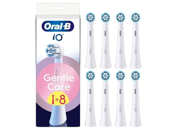 "Oral B iO Series Gentle Care erstatningshoder - Hvit - 8 stk.