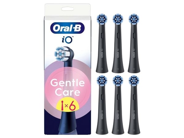 Borsthuvud iO Gentle Care Black 6st